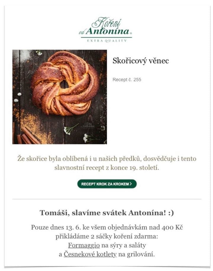 Recept z Koření od Antonína