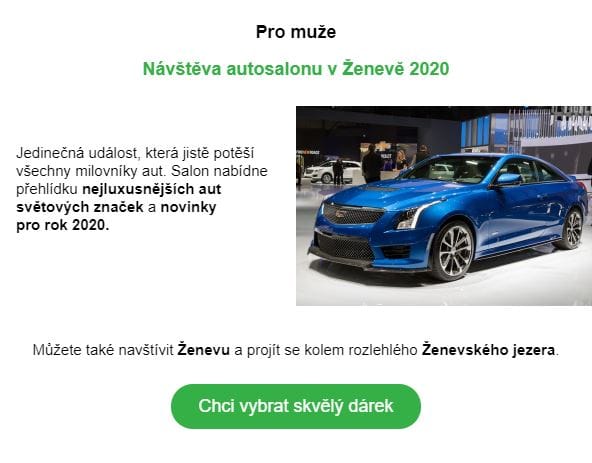 Ukázka výzvě k akci