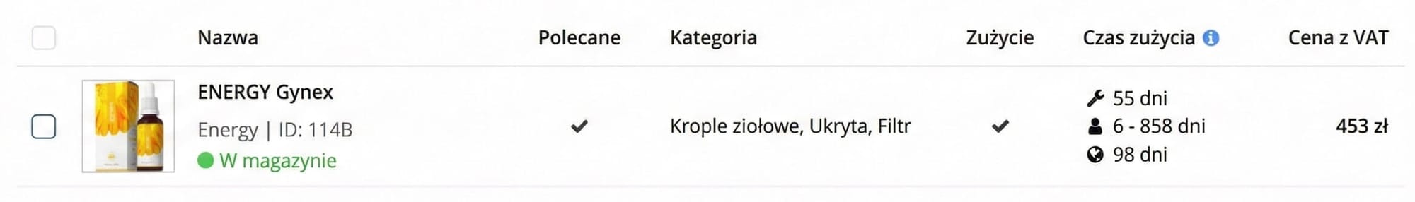 Przypominaj o kończących się produktach