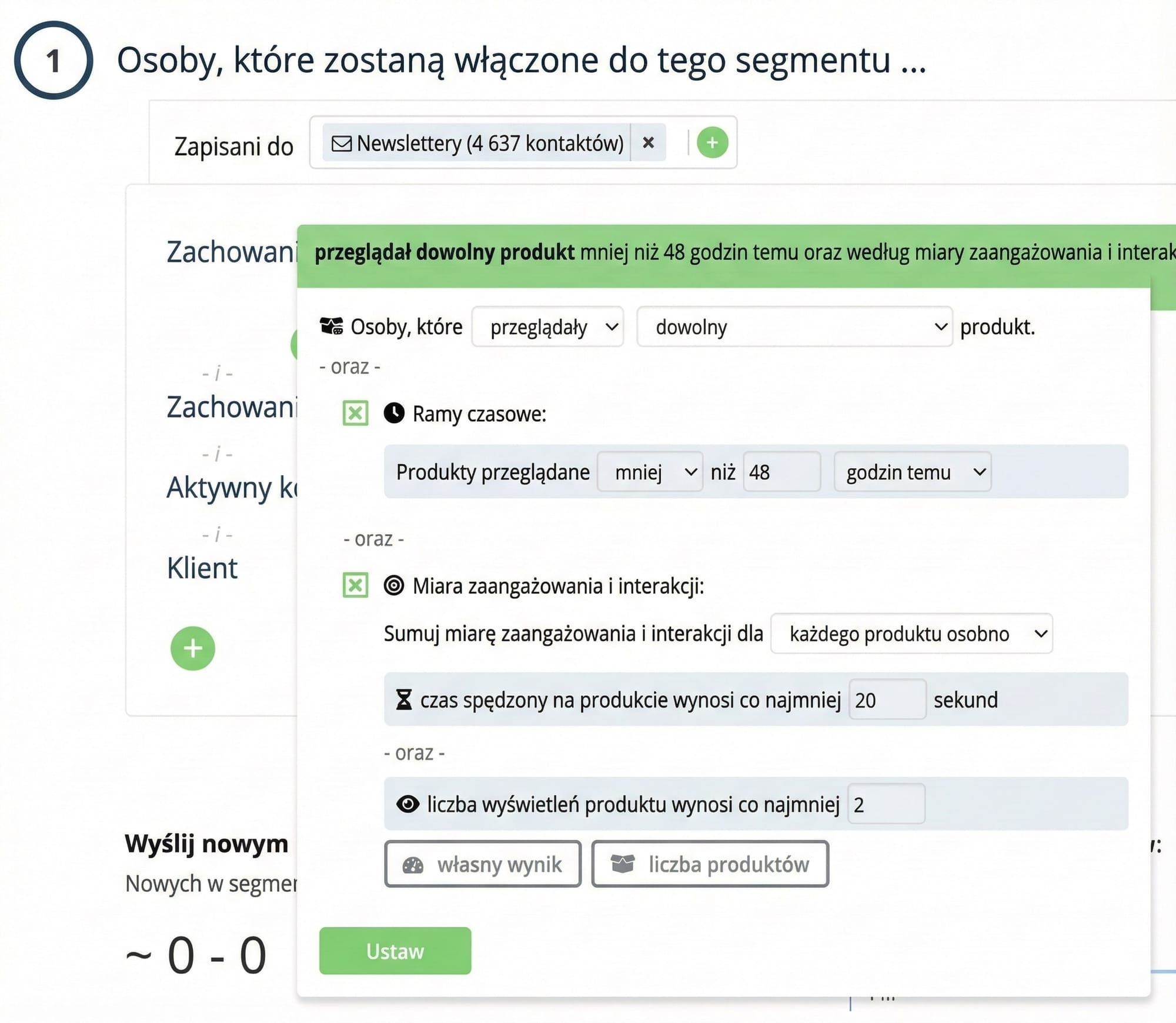 Jak działa przypominanie o przeglądanych produktach?