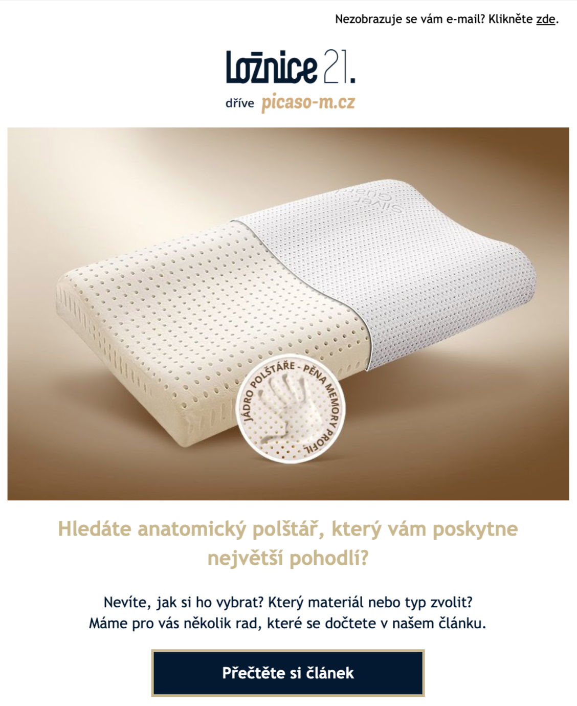 Obsahový e-mail klient Loznice21.cz