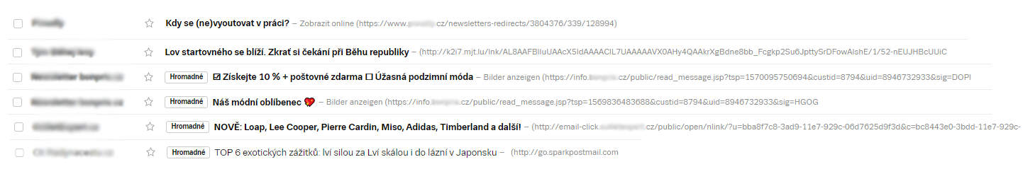 Nejčastější chyby v e-mailingu - chybějící preheader