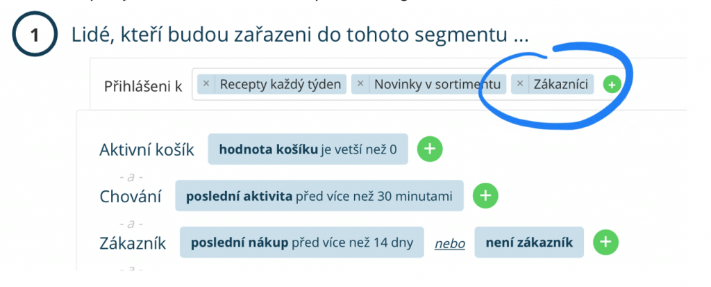 mailng list zákazníků