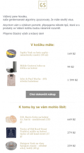 Automatická kampaň opuštěný košík