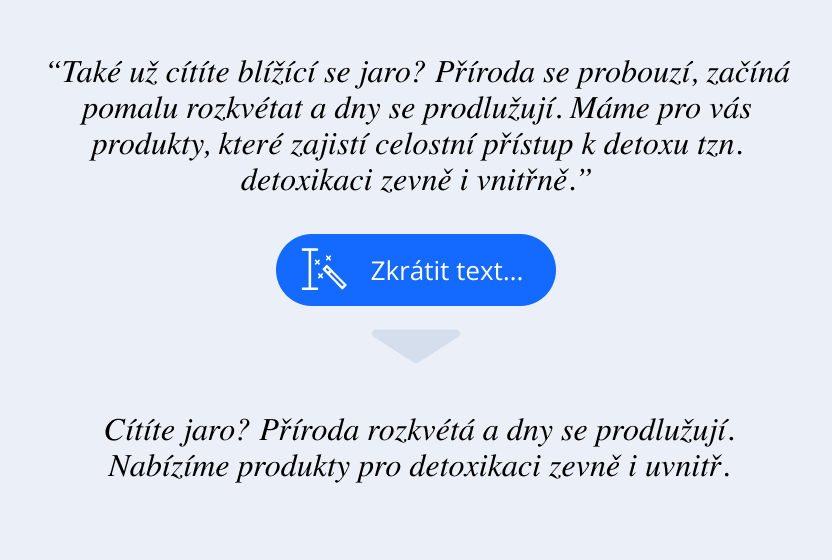ChatGTP dokáže zkrátit váš text