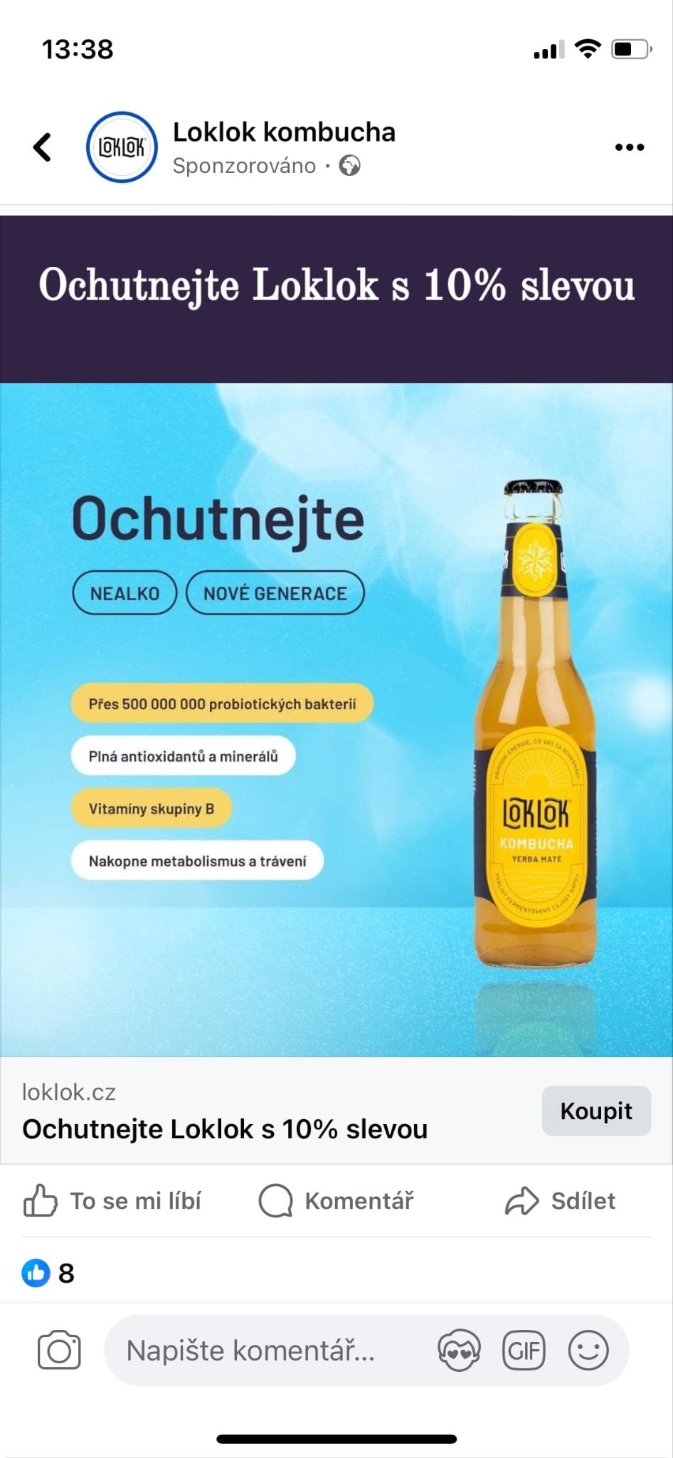 Facebook Lead Ads ukázka