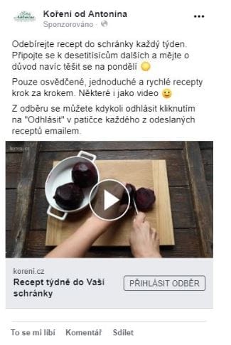 Reklama Facebook Lead Ads