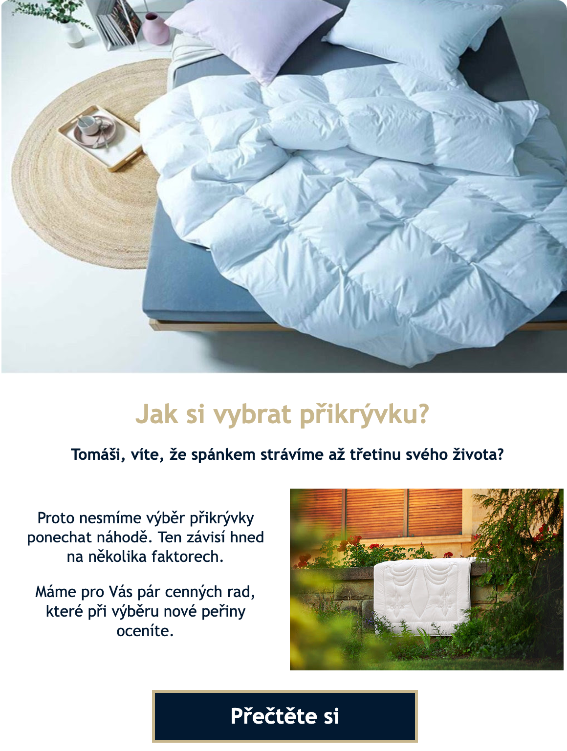 Ukázka obsahový newslettera klienta Loznice21.cz