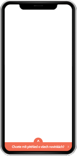 Odběr novinek zobrazení na mobilu