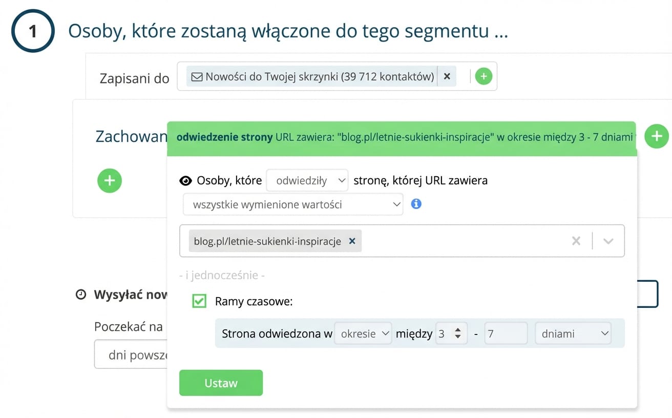 Targetowanie na podstawie odwiedzonej strony