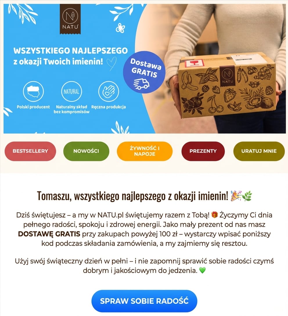 Życzenia imieninowe