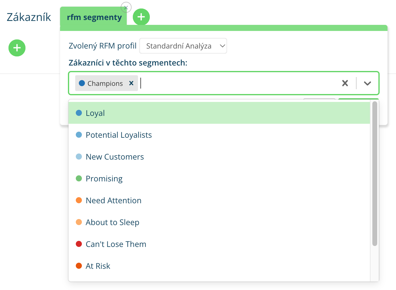 Automatické ukládání RFM segmentů z RFM analýzy, kterou máte zdarma v Leadhubu