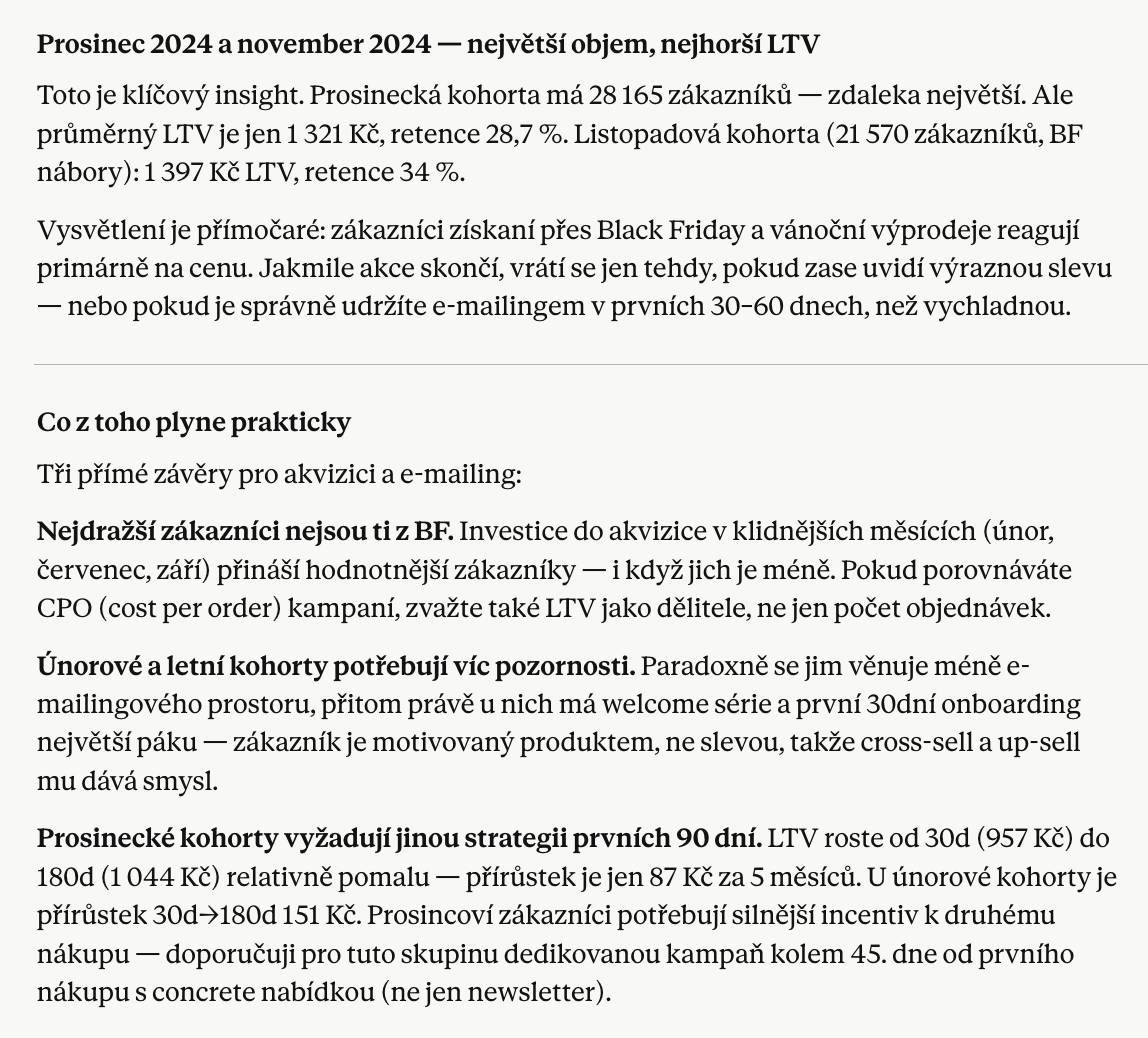Výsledky akvizice, která přivedla nejhodnotnější zákazníky, MCP Leadhub