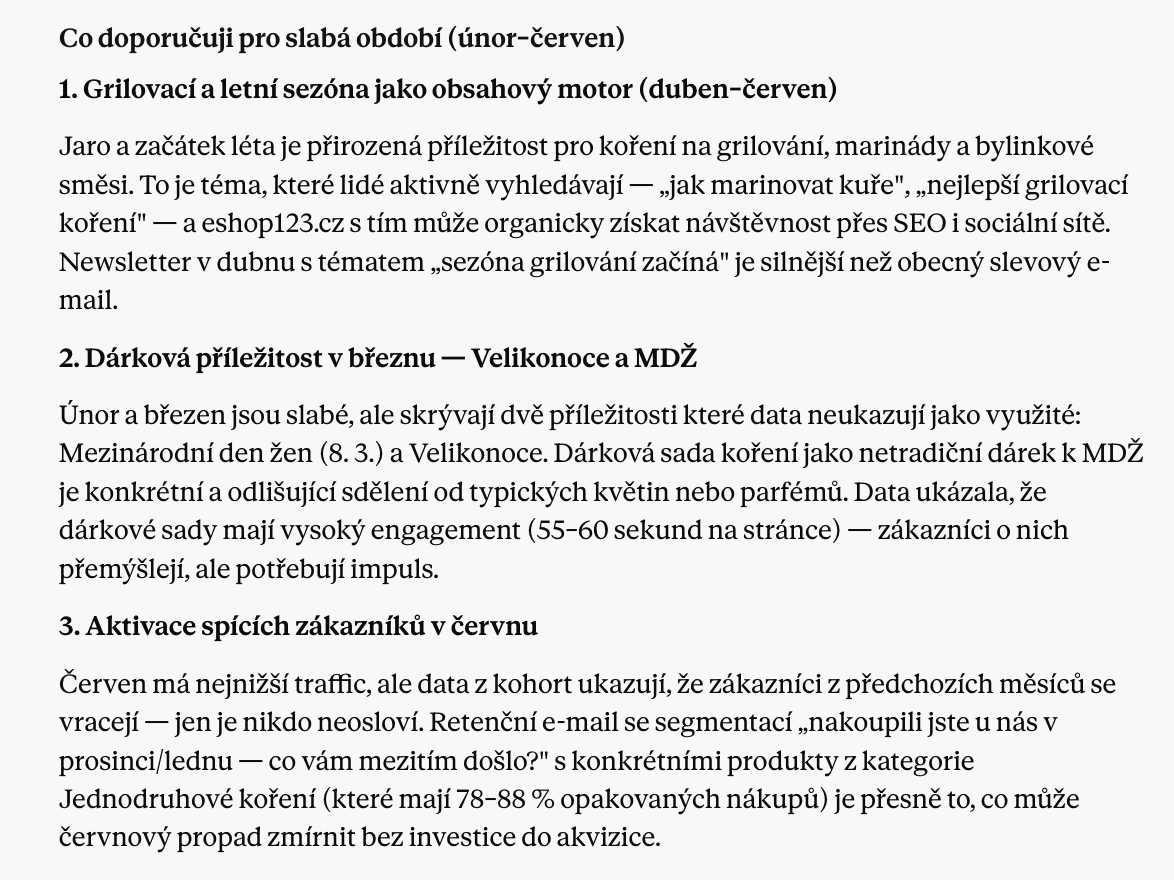 Vyhodnocení návštěvnosti z dat z Leadhubu propojeného přes MCP s Claudem