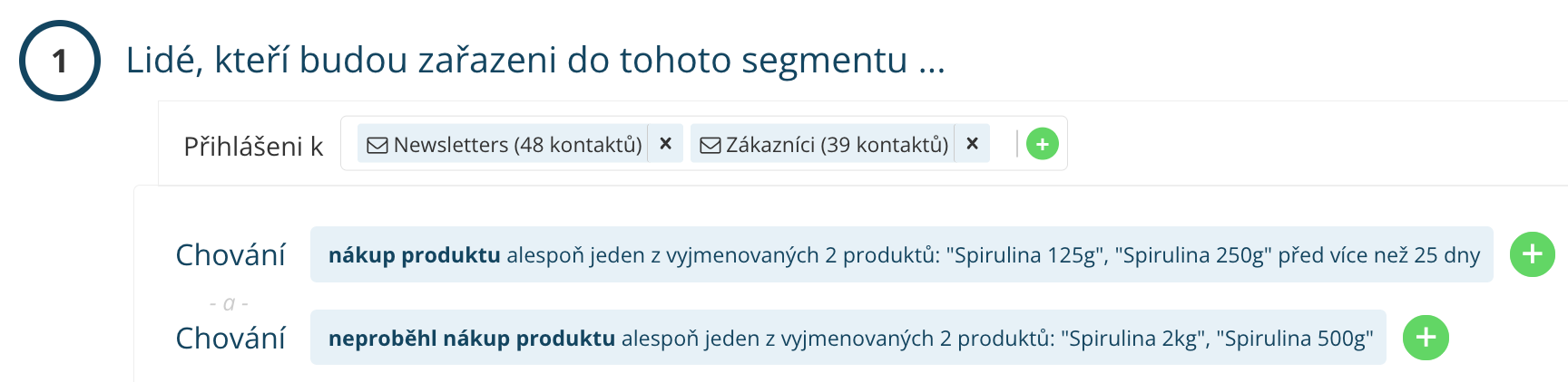 Nastavení automatické upsell kampaně na základě nákupního chování v Leadhubu