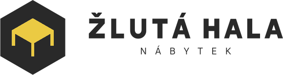 Žlutá hala - nábytek logo